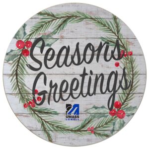 UMass Lowell River Hawks 20'' x 20'' Season's Greetings Circle