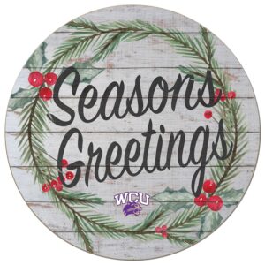 Western Carolina Catamounts 20'' x 20'' Season's Greetings Circle