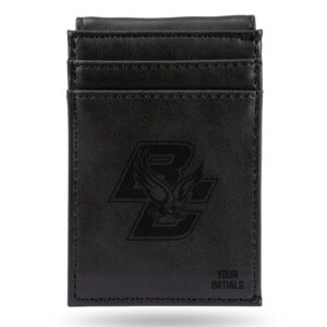 Black Boston College Eagles Personalized Front Pocket Wallet