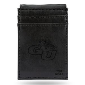 Black Gonzaga Bulldogs Personalized Front Pocket Wallet