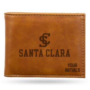 Brown Santa Clara Broncos Personalized Billfold Wallet