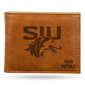 Brown Southern Illinois Salukis Personalized Billfold Wallet
