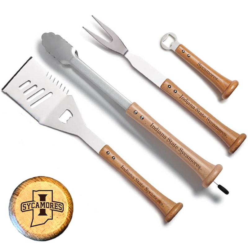 Baseball BBQ Indiana State Sycamores Home Run Grill Set