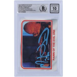 Mike Edmonds Star Wars Autographed 1980 Topps The Empire Strikes Back #95 BGS Authenticated 10 Card