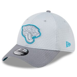 Men's New Era Gray Jacksonville Jaguars 2024 NFL Training Camp 39THIRTY Flex Hat