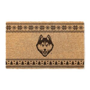 UConn Huskies 18" x 30" Holiday Coir Doormat