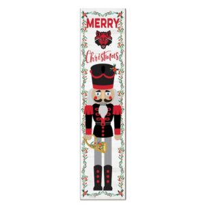 Arkansas State Red Wolves 11" x 46" Nutcracker Holiday Leaner Sign