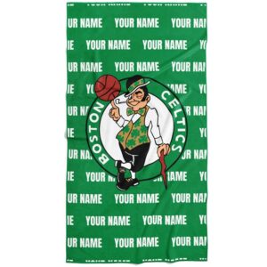 Chad & Jake Boston Celtics 30" x 60" Personalized Repeat Vertical Towel