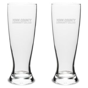 York County Hawks Two-Piece 23oz. University Pilsner Glass Set