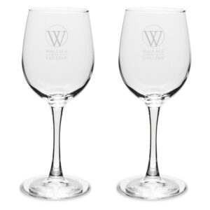 Wallace Governors Two-Piece 12oz. Traditional Wine Glass Set