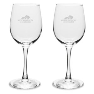 West Kentucky Community and Technical College Two-Piece 12oz. Traditional Wine Glass Set
