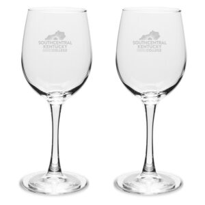 Southcentral Community and Technical College Two-Piece 12oz. Traditional Wine Glass Set