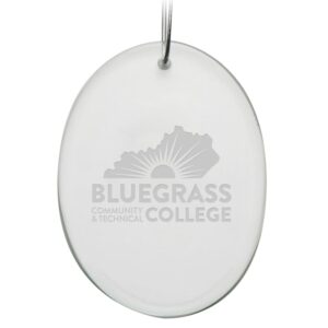 Bluegrass Community and Technical College 2.75'' x 3.75'' Glass Oval Ornament