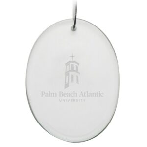 Palm Beach Atlantic Sailfish 2.75'' x 3.75'' Glass Oval Ornament