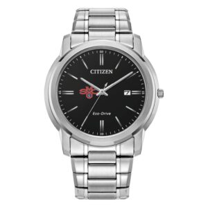 Men's Citizen Watch  Silver Saint Mary's Gaels Eco-Drive Black Dial Stainless Steel Watch