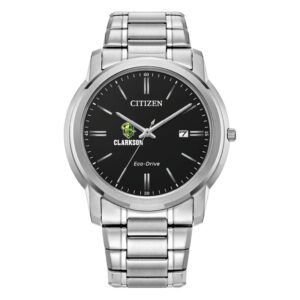 Men's Citizen Watch  Silver Clarkson Golden Knights Eco-Drive Black Dial Stainless Steel Watch