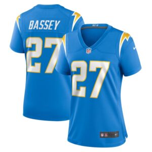 Women's Nike Essang Bassey  Powder Blue Los Angeles Chargers  Game Jersey