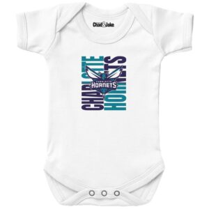 Newborn & Infant Chad & Jake  White Charlotte Hornets Dual Bodysuit