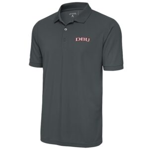 Men's Antigua  Pewter Dallas Baptist Patriots Legacy Pique Polo