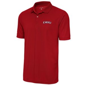 Men's Antigua  Red Dallas Baptist Patriots Legacy Pique Polo