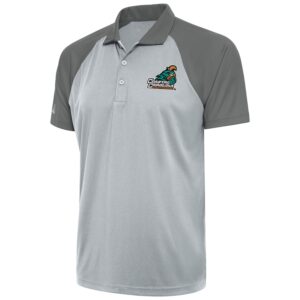 Men's Antigua  Silver/Steel Coastal Carolina Chanticleers Nova Polo