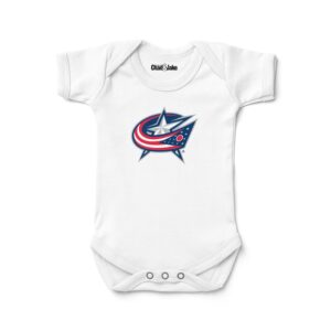Newborn & Infant Chad & Jake White Columbus Blue Jackets Logo Bodysuit