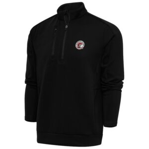 Men's Antigua  Black Tampa Spartans Generation Quarter-Zip Pullover Top