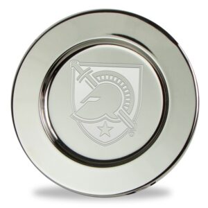 Army Black Knights 6" Elegant Silver Plated Round Serving Tray
