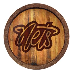 Brooklyn Nets 20.25'' Faux Barrel Top Sign