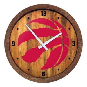 Toronto Raptors 20.25" Faux Barrel Top Clock