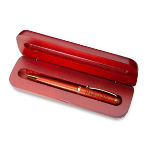 Harvard Crimson Rosewood Pen & Case Set
