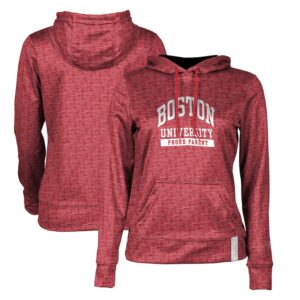Women's ProSphere Scarlet Boston University Proud Parent Pullover Hoodie