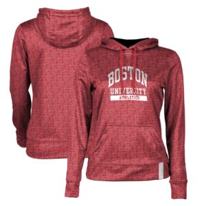 Women's ProSphere Scarlet Boston University Athletics Pullover Hoodie