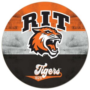 Rochester Institute of Technology Tigers 20'' x 20'' Retro Logo Circle Sign
