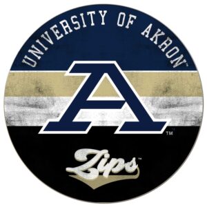 Akron Zips 20'' x 20'' Retro Logo Circle Sign