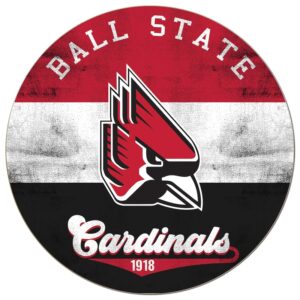 Ball State Cardinals 20'' x 20'' Retro Logo Circle Sign