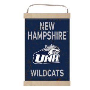 New Hampshire Wildcats Reversible Faux Rust Banner Sign