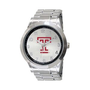 Men's  Silver Temple Owls Integris Stainless Steel Watch