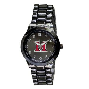 Women's  Gray Miami University RedHawks Integris Gun Metal Stainless Steel Watch