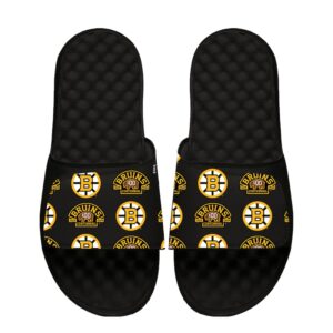 Men's ISlide Black Boston Bruins Centennial Slide Sandals