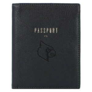 Fossil  Black Louisville Cardinals Travel RFID Passport Case