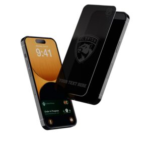 Keyscaper Florida Panthers Personalized iPhone Disappearing Logo Glass Screen Protector