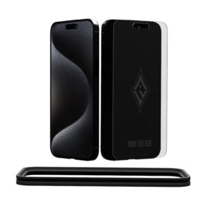 Keyscaper Las Vegas Aces Custom Glass iPhone Disappearing Logo Screen Protector