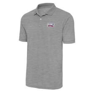 Men's Antigua  Heather Gray Robert Morris Colonials Legacy Pique Polo