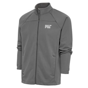 Men's Antigua  Steel MIT Engineers Links Full-Zip Golf Jacket