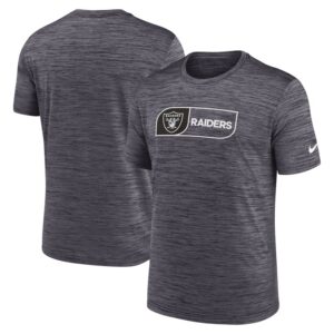 Men's Nike Black Las Vegas Raiders Big & Tall Velocity Jock Tag Performance T-Shirt
