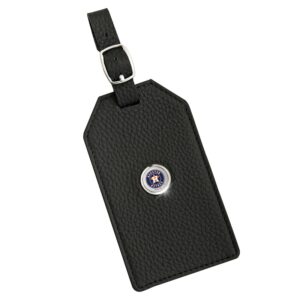 Houston Astros Leather Luggage Tag