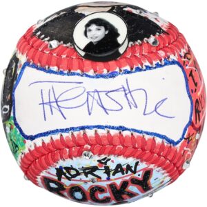 Talia Shire Rocky Autographed Baseball - Art by Charles Fazzino - B700148