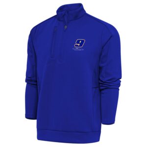 Men's Antigua Royal Chase Elliott Generation Quarter-Zip Pullover Top