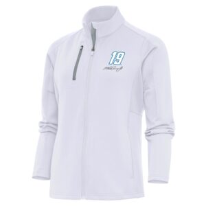 Women's Antigua  White Martin Truex Jr Generation Full-Zip Jacket